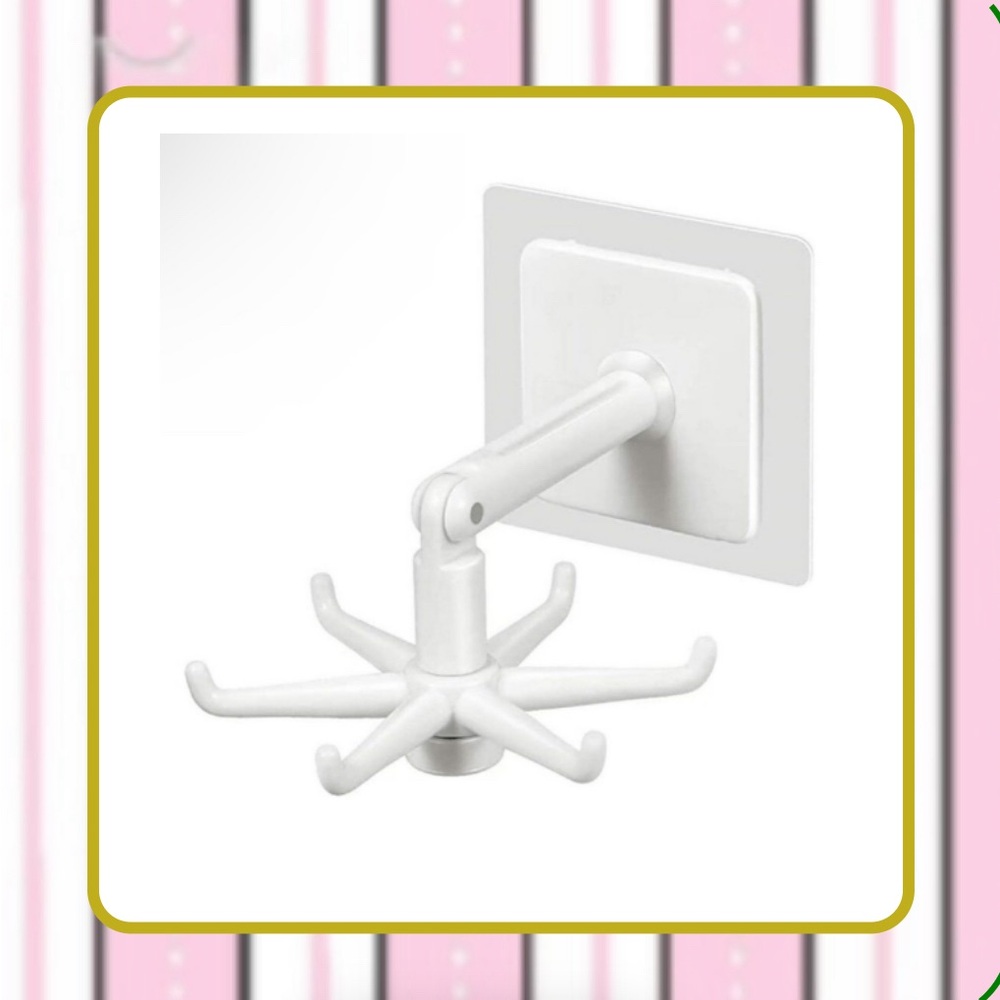 Rotating Folding Hooks: 2pcs BUNDLE 360° - 6 Hooks Organization